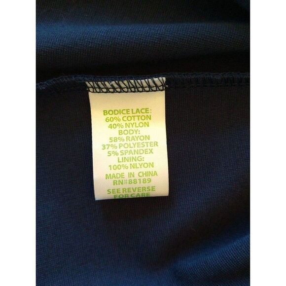 Lilly Pulitzer Sleeveless Lace Dress Sm Blue Y2k Feminine Cottage Core Boho - Picture 10 of 11